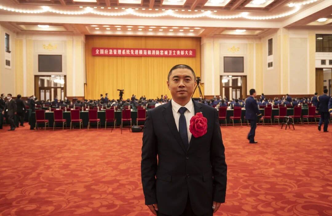 Wang Gang in the national recognition ceremony