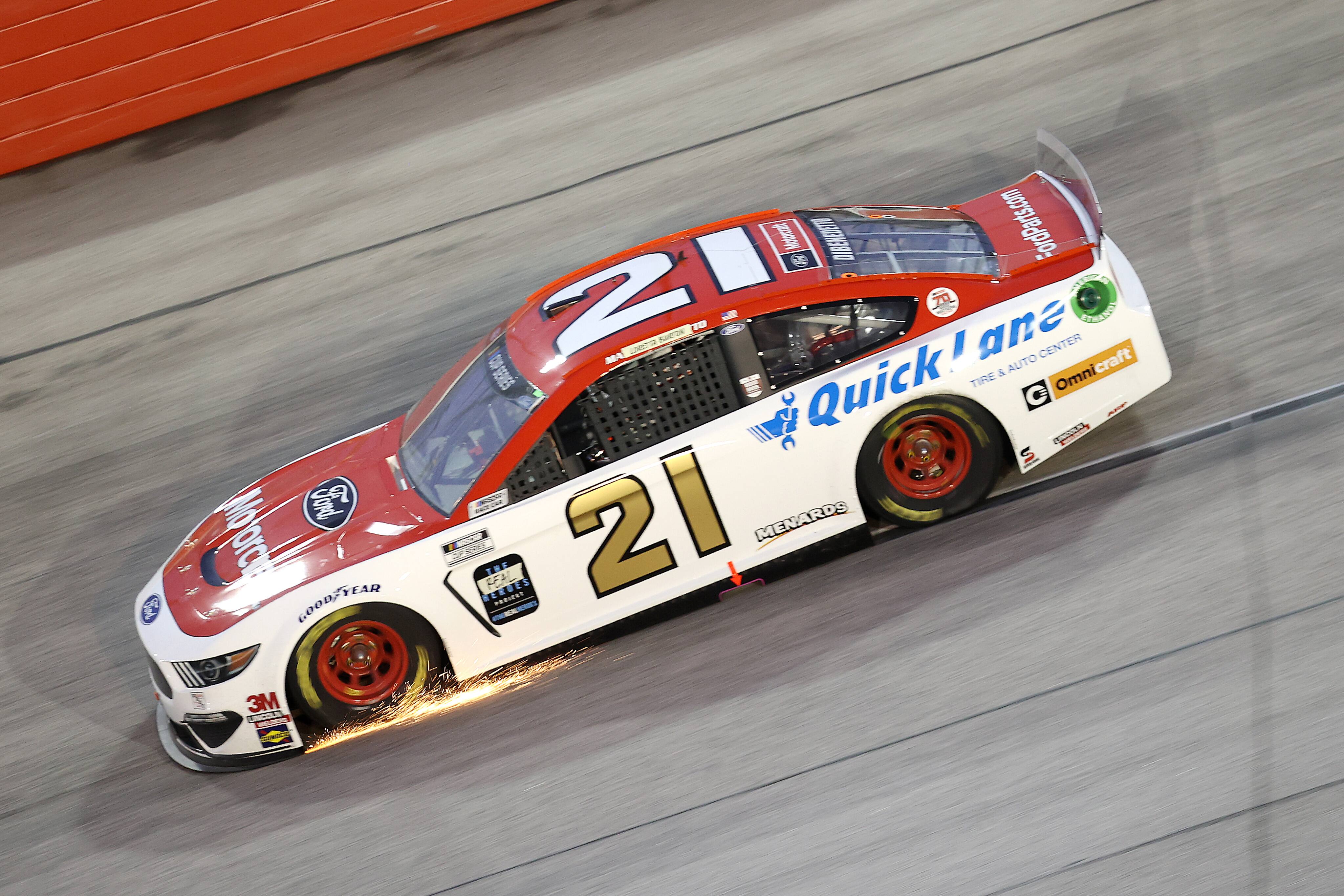 Wood Brothers Racing's Matt DiBenedetto (ninth) rounded out the top-10 Fords. Wood Brothers Racing's Matt DiBenedetto (ninth) rounded out the top-10 Fords.