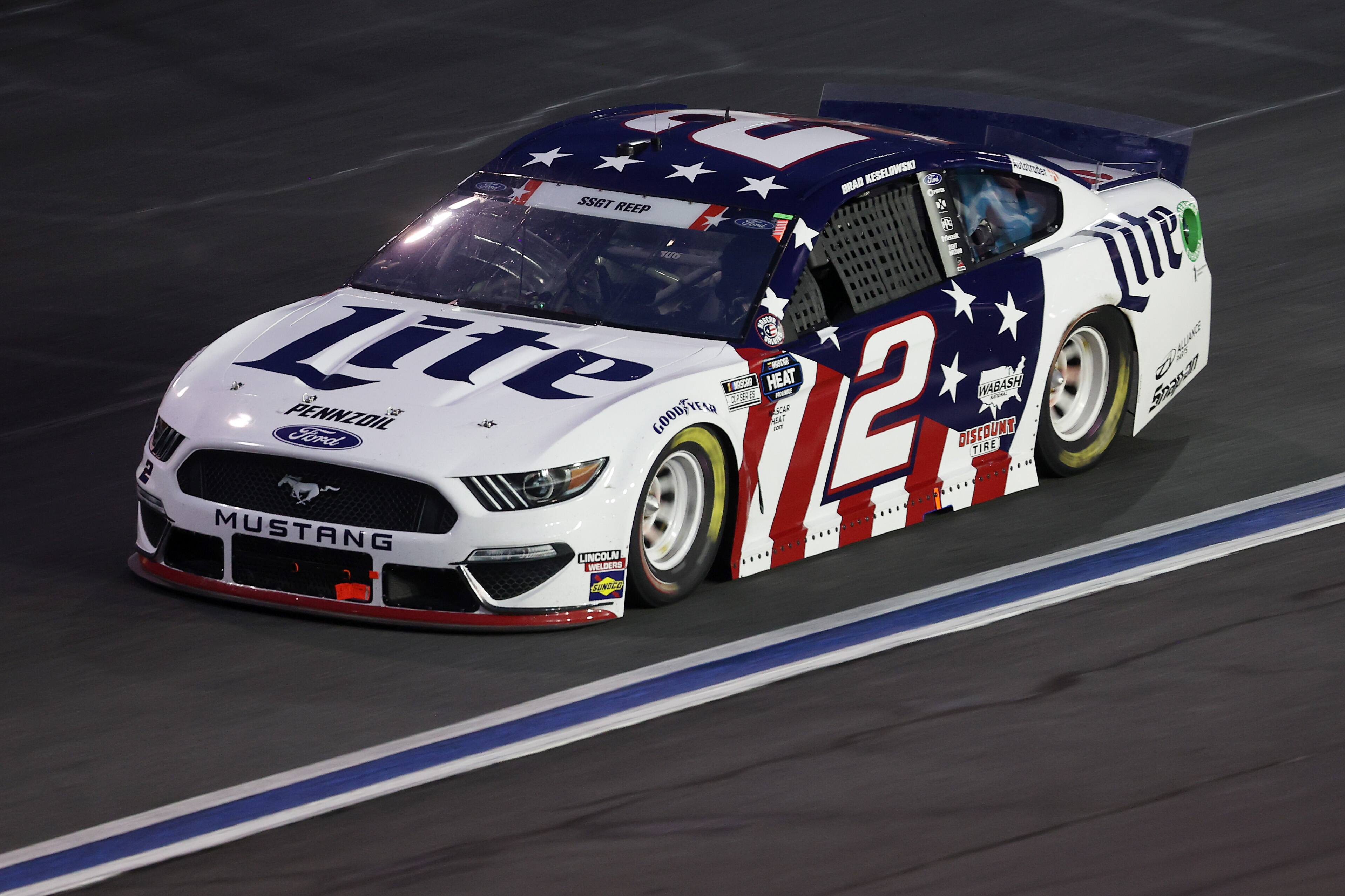 He stayed out on track when the leader pitted and then pulled away. He stayed out on track when the leader pitted and then pulled away.