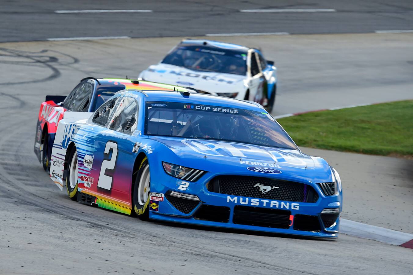 He finished fourth behind his teammates Ryan Blaney (second) and Brad Keselowski (third). He finished fourth behind his teammates Ryan Blaney (second) and Brad Keselowski (third).