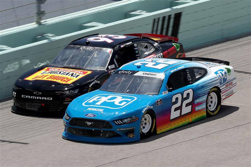 In Saturday's Xfinity opener, Cindric finished second after a dramatic final restart. In Saturday's Xfinity opener, Cindric finished second after a dramatic final restart.