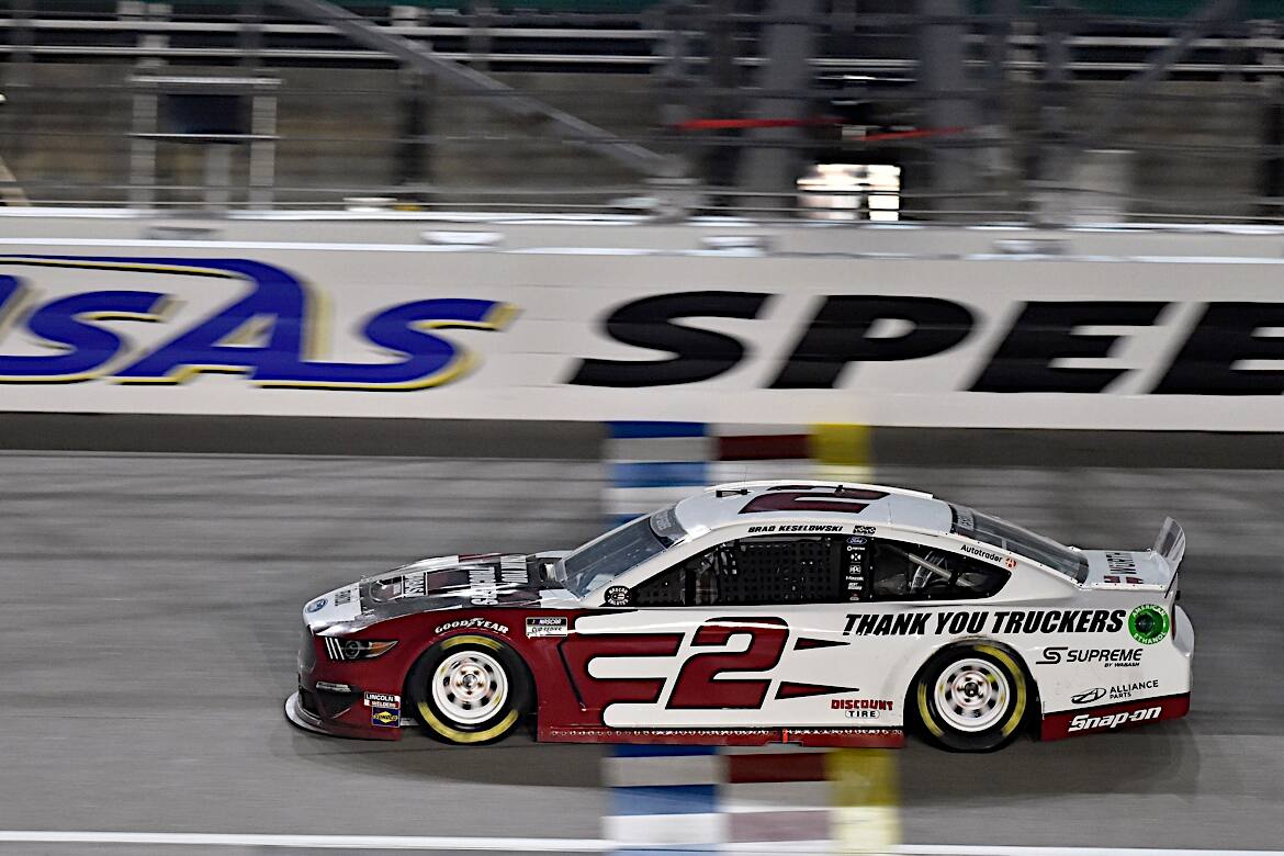In NASCAR Cup, Penske's Brad Keselowski (second) and Stewart-Haas’ Kevin Harvick (fourth) led Ford. In NASCAR Cup, Penske's Brad Keselowski (second) and Stewart-Haas’ Kevin Harvick (fourth) led Ford.
