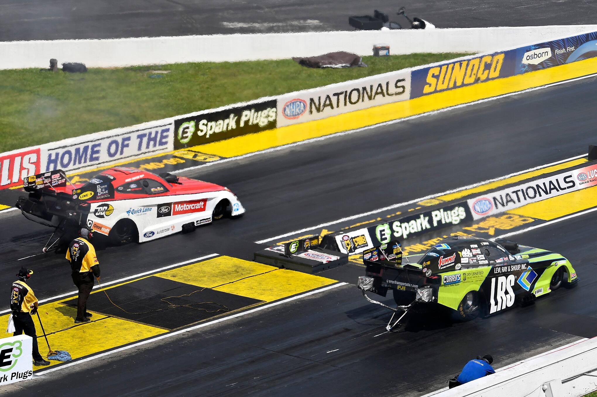 Mustang driver Tim Wilkerson made a run to the semifinals as the NHRA drag racing series returned. Mustang driver Tim Wilkerson made a run to the semifinals as the NHRA drag racing series returned.