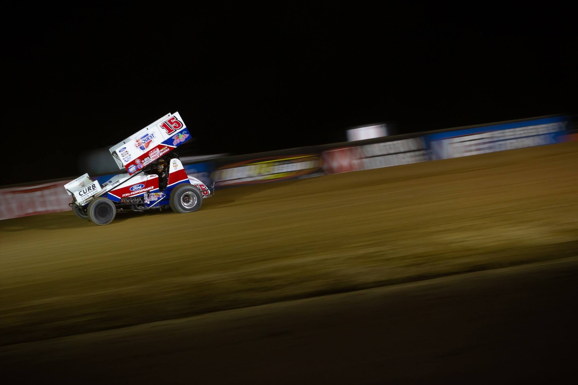 Tony Stewart Racing's Donny Schatz finished second in World of Outlaws action in Ohio. Tony Stewart Racing's Donny Schatz finished second in World of Outlaws action in Ohio.