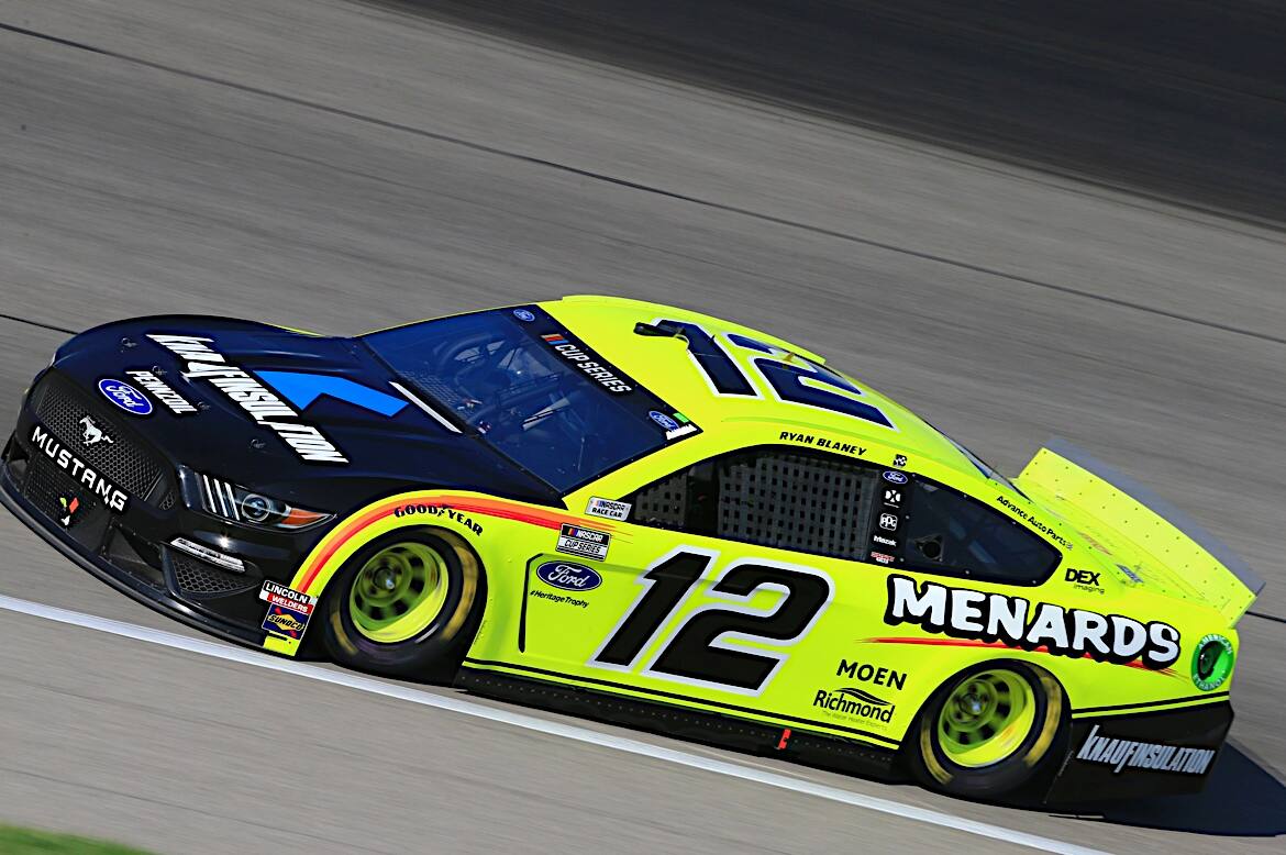 Four Mustangs finished in the top-10 in all, as Ryan Blaney came home fourth and Joey Logano eighth. Four Mustangs finished in the top-10 in all, as Ryan Blaney came home fourth and Joey Logano eighth.