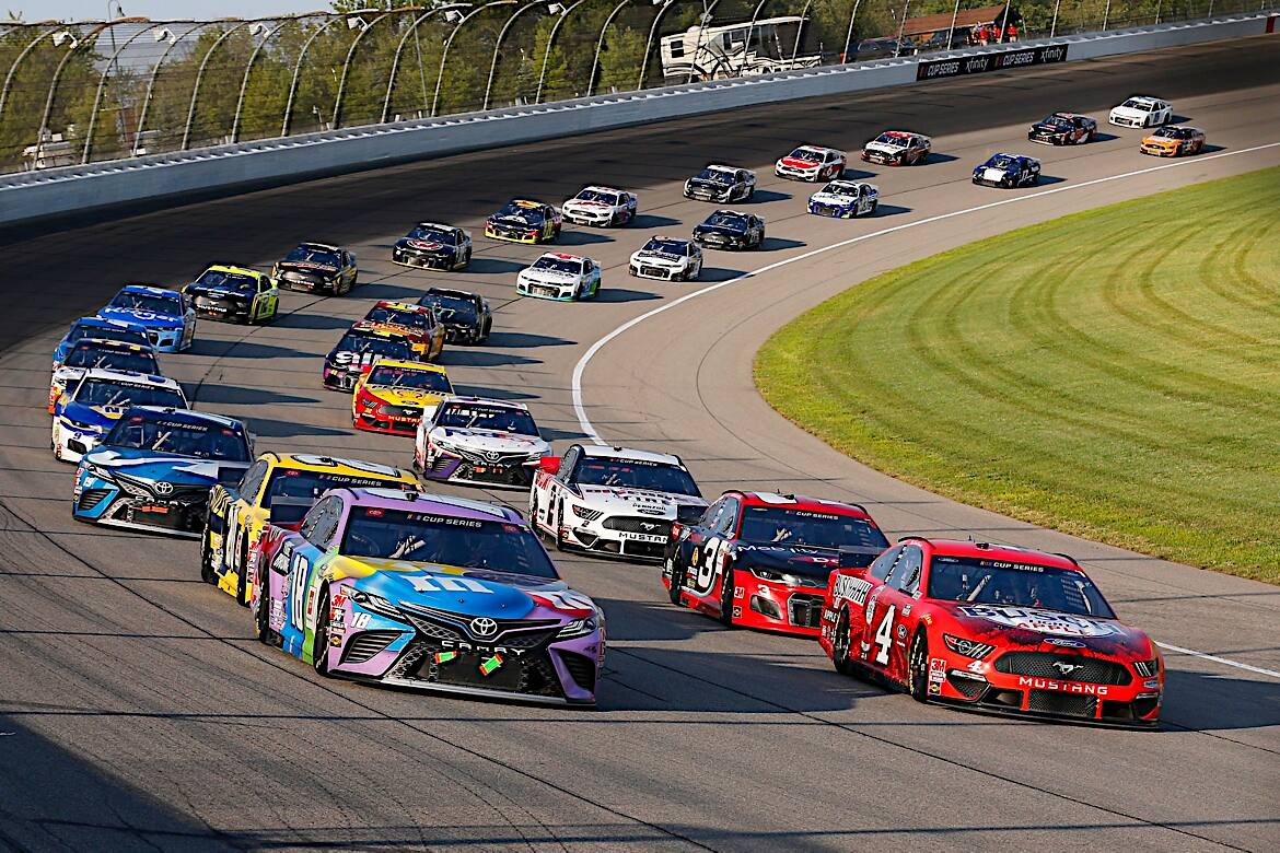 Harvick had a dominant weekend, leading 182 of the 317 laps this weekend. Harvick had a dominant weekend, leading 182 of the 317 laps this weekend.