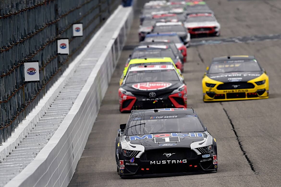 Mustang's 11th win is one more than all last season with several races remaining in this season. Mustang's 11th win is one more than all last season with several races remaining in this season.