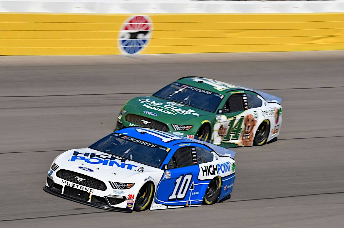 Stewart-Haas Racing’s Aric Almirola finished 17th. Stewart-Haas Racing’s Aric Almirola finished 17th.