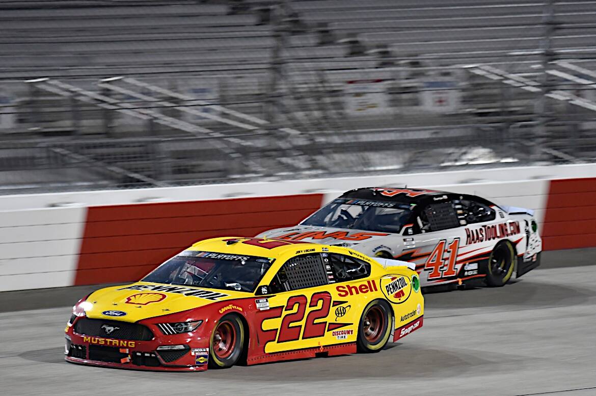 Logano is fourth, Almirola 10th and Bowyer 12th, all ahead of the cut-off line. Logano is fourth, Almirola 10th and Bowyer 12th, all ahead of the cut-off line.