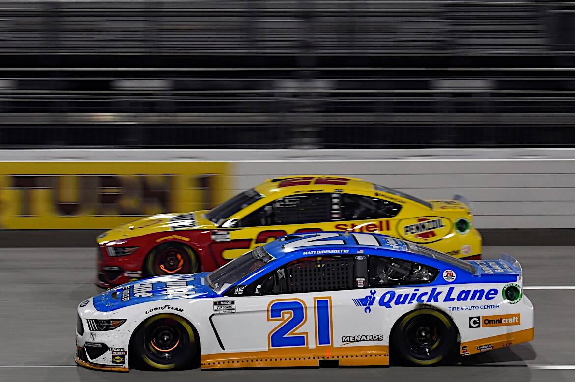 Matt DiBenedetto (-25, 15th) and Ryan Blaney (-27, 16th) round out the Ford playoff drivers. Matt DiBenedetto (-25, 15th) and Ryan Blaney (-27, 16th) round out the Ford playoff drivers.