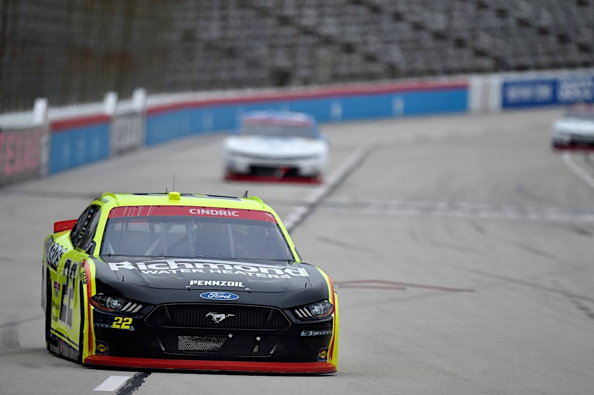 Team Penske's Austin Cindric (fourth) stayed above the Xfinity Series Championship 4 cutline. Team Penske's Austin Cindric (fourth) stayed above the Xfinity Series Championship 4 cutline.