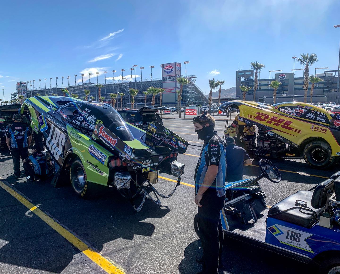 Fellow Mustang driver Tim Wilkerson’s season ended in the opening round. He finished seventh. Fellow Mustang driver Tim Wilkerson’s season ended in the opening round. He finished seventh.