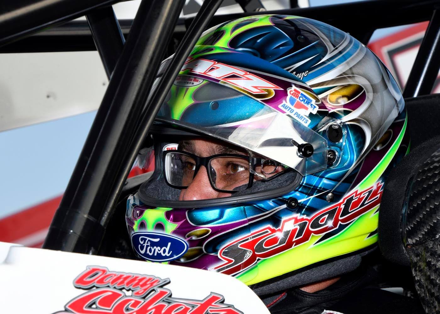 Tony Stewart Racing's Donny Schatz finished third and sixth in the World of Outlaws season finale. Tony Stewart Racing's Donny Schatz finished third and sixth in the World of Outlaws season finale.