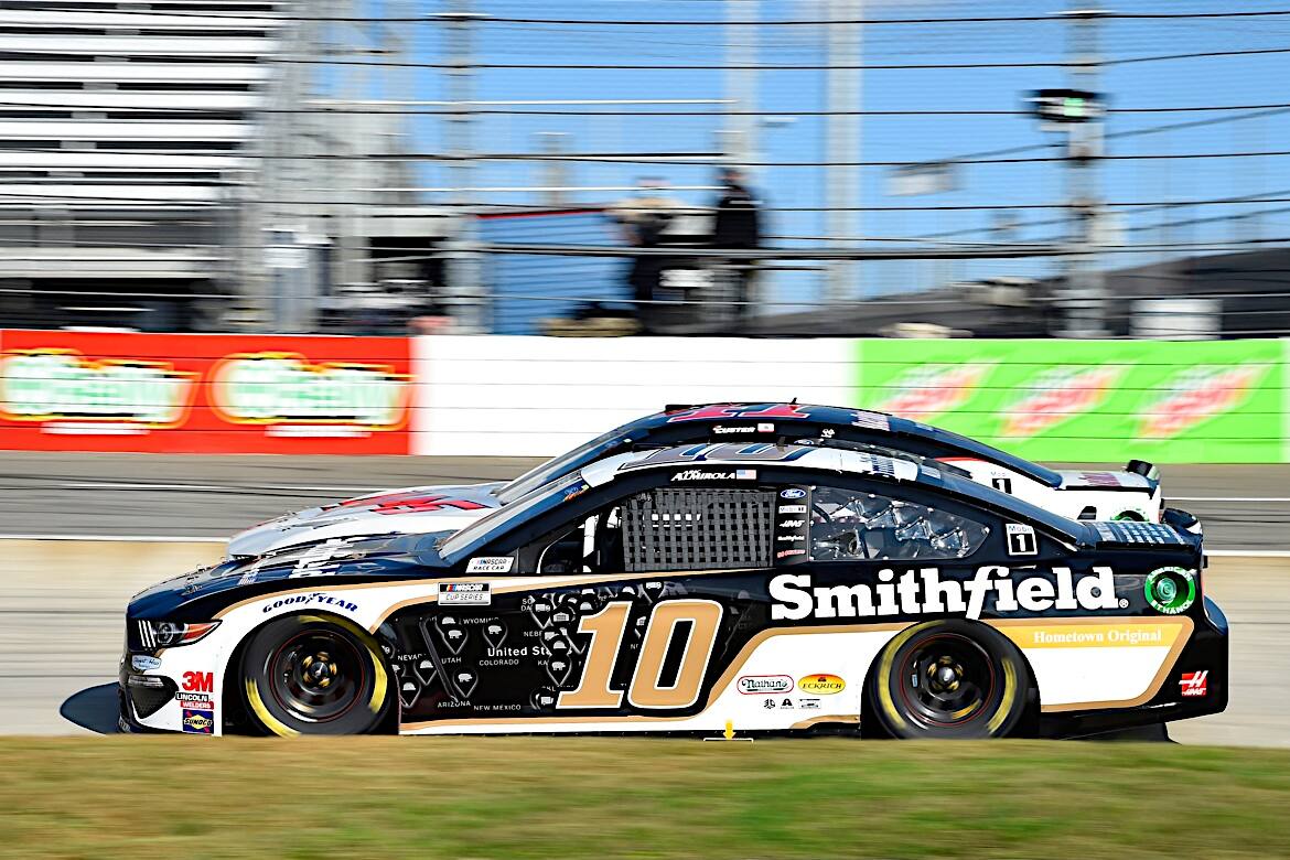Logano finished third, SHR's Aric Almirola and Clint Bowyer were seventh and eighth. Logano finished third, SHR's Aric Almirola and Clint Bowyer were seventh and eighth.