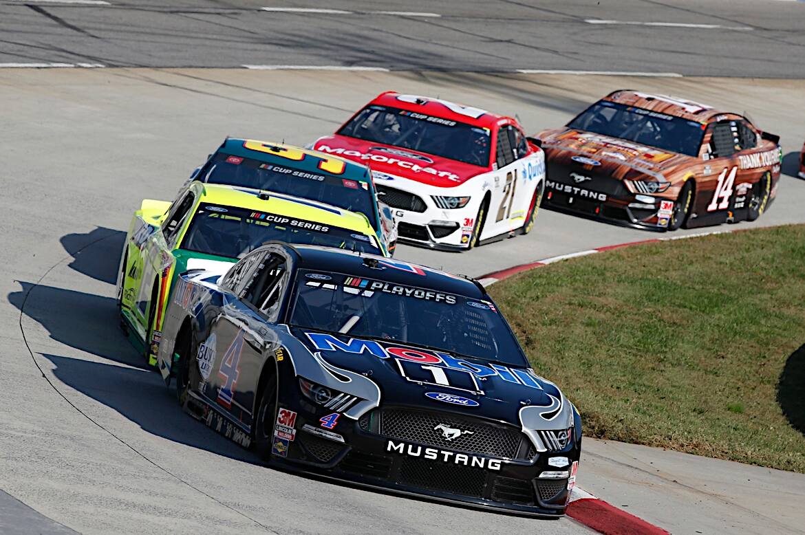 Stewart-Haas Racing's Kevin Harvick came up one point short in his bid for the Championship 4. Stewart-Haas Racing's Kevin Harvick came up one point short in his bid for the Championship 4.