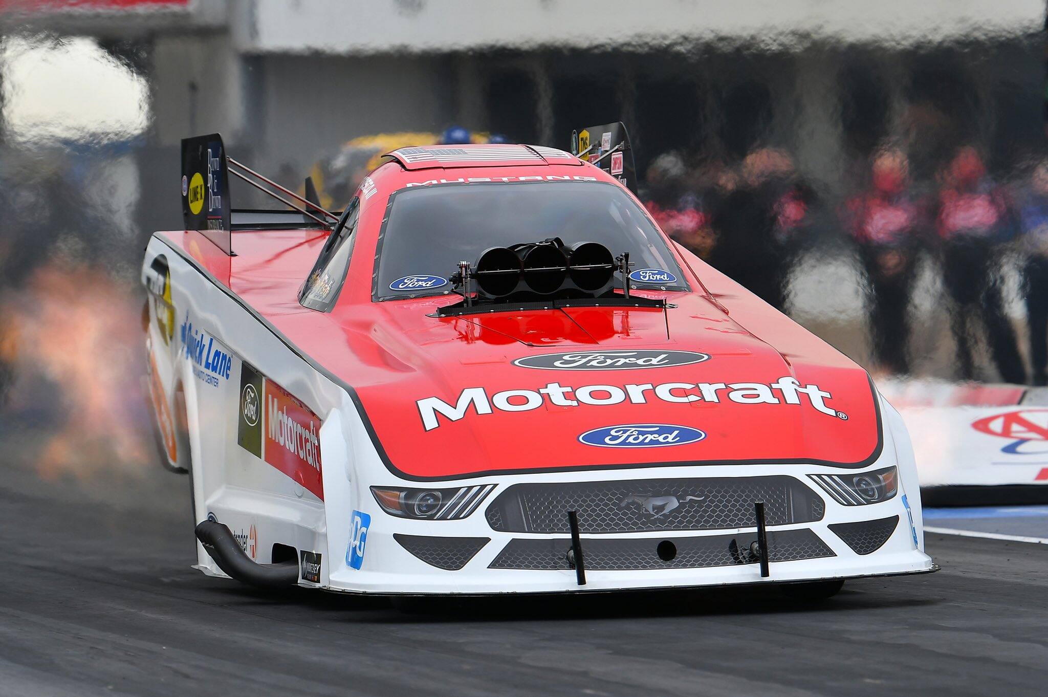 Bob Tasca III fell in the quarterfinals in Las Vegas to finish fifth in the NHRA standings. Bob Tasca III fell in the quarterfinals in Las Vegas to finish fifth in the NHRA standings.