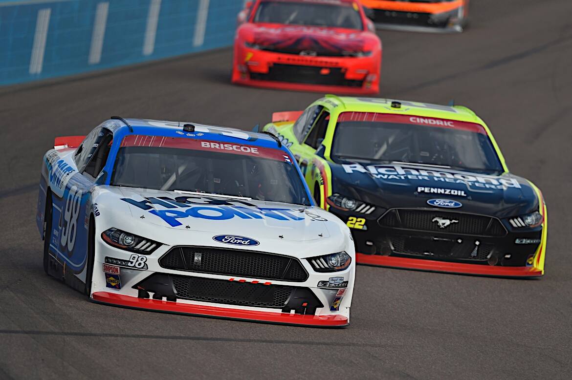 SHR's Chase Briscoe, who had a series-best nine wins, finished ninth in his quest to win the title. SHR's Chase Briscoe, who had a series-best nine wins, finished ninth in his quest to win the title.