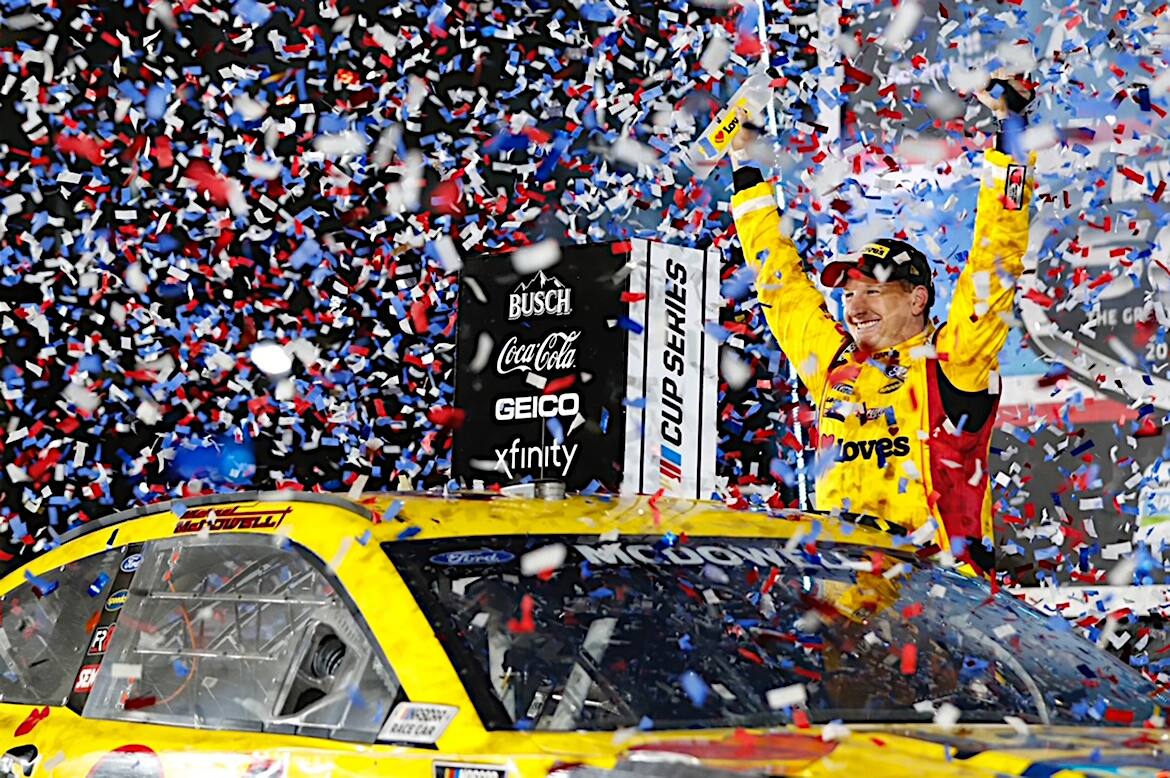 The win was the first of his career and the first Daytona 500 victory for Ford Mustang. The win was the first of his career and the first Daytona 500 victory for Ford Mustang.