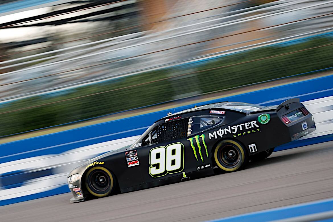Ryan Sieg drove to a eighth-place finish, while Riley Herbst was 11th. Ryan Sieg drove to a eighth-place finish, while Riley Herbst was 11th.