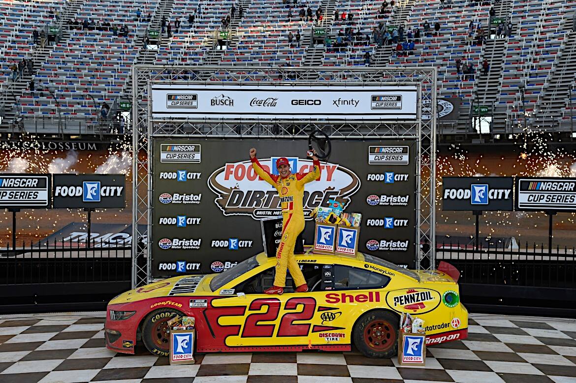 Logano came away with the historic victory Monday in the Cup Series’ first race on dirt since 1970. Logano came away with the historic victory Monday in the Cup Series’ first race on dirt since 1970.