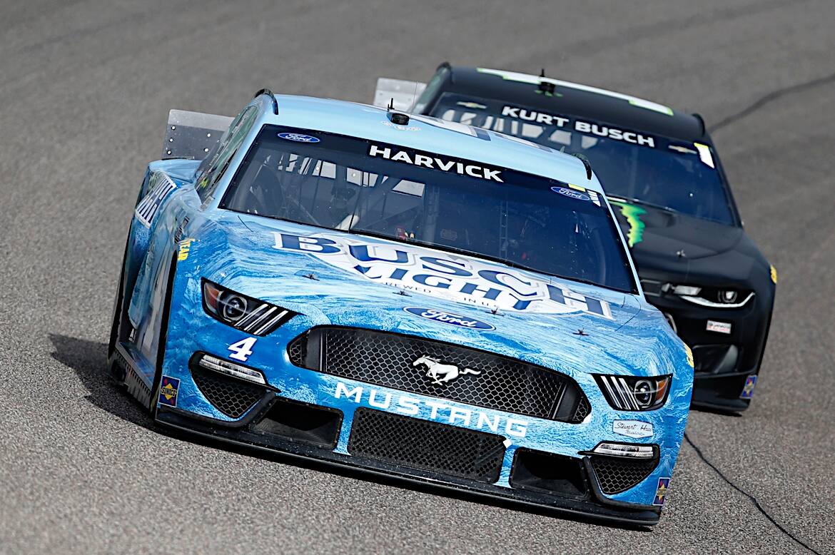 Stewart-Haas Racing's Kevin Harvick’s fifth-place finish paced Ford in the NASCAR Cup Series. Stewart-Haas Racing's Kevin Harvick’s fifth-place finish paced Ford in the NASCAR Cup Series.