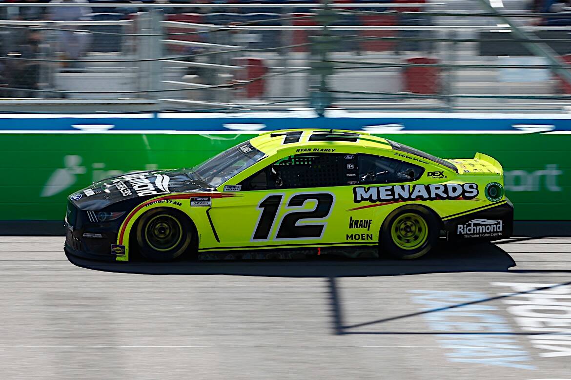 Blaney captured his first stage win of 2021, leading from Lap 44 to the end of Stage 1. Blaney captured his first stage win of 2021, leading from Lap 44 to the end of Stage 1.
