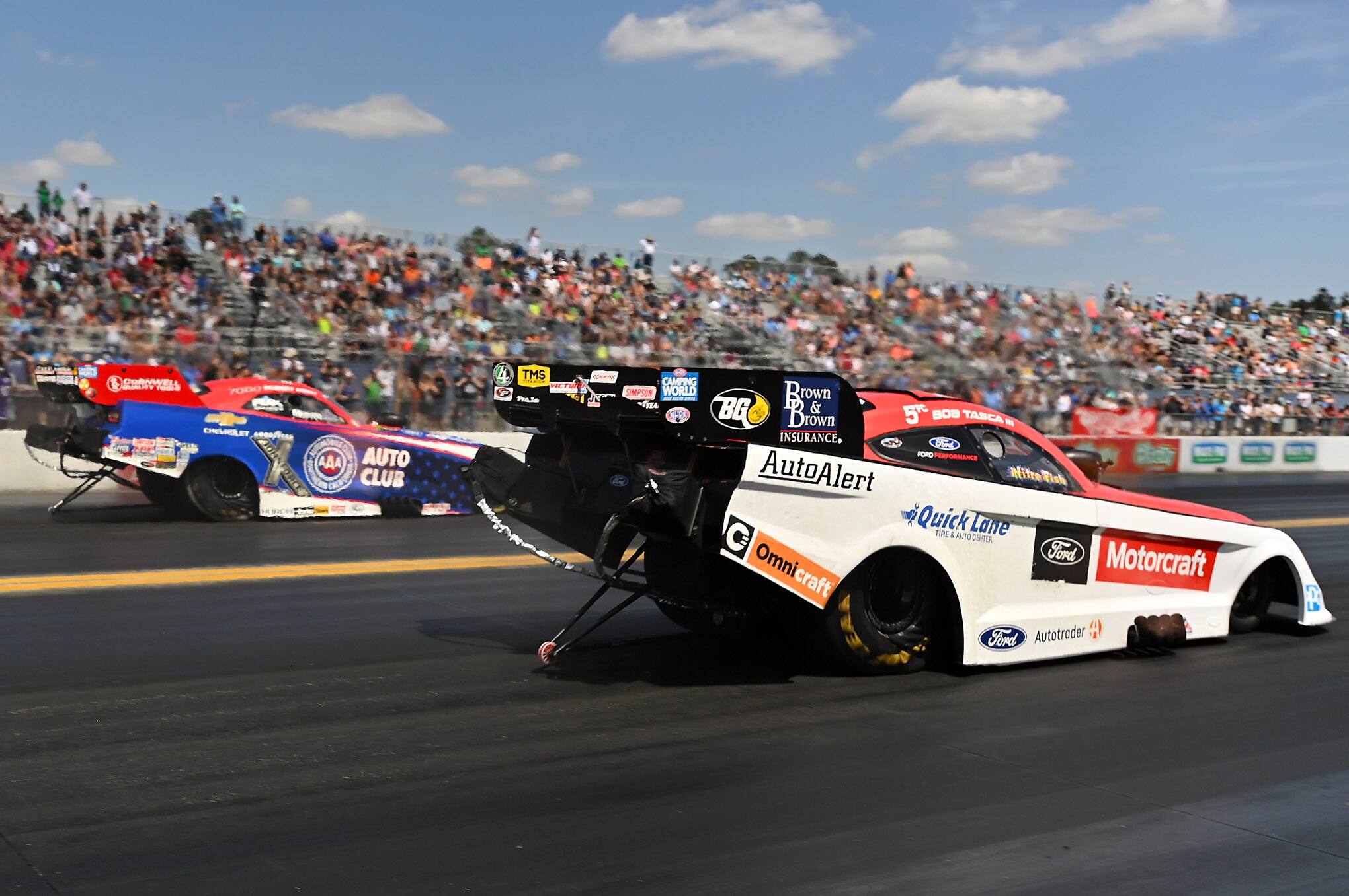 He knocked out reigning Funny Car champ Matt Hagan and Ron Capps on his way to the semis. He knocked out reigning Funny Car champ Matt Hagan and Ron Capps on his way to the semis.