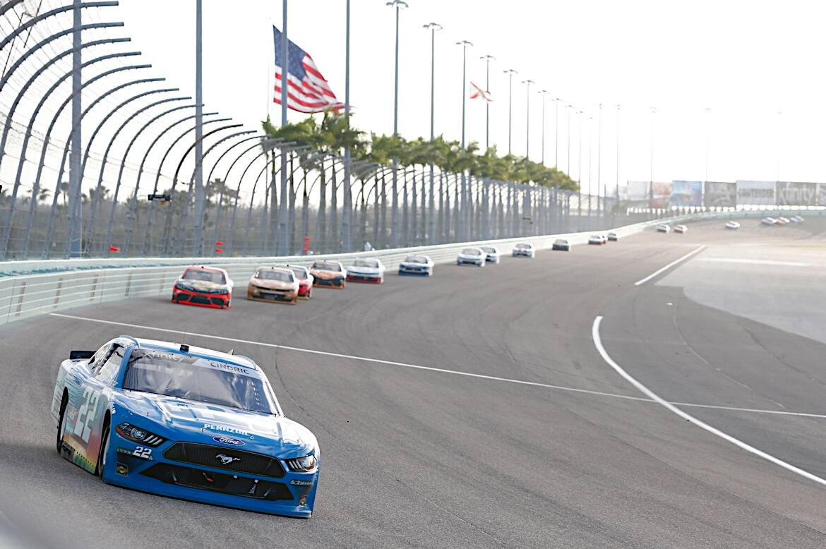 Team Penske's Austin Cindric led the way in fifth. Team Penske's Austin Cindric led the way in fifth.