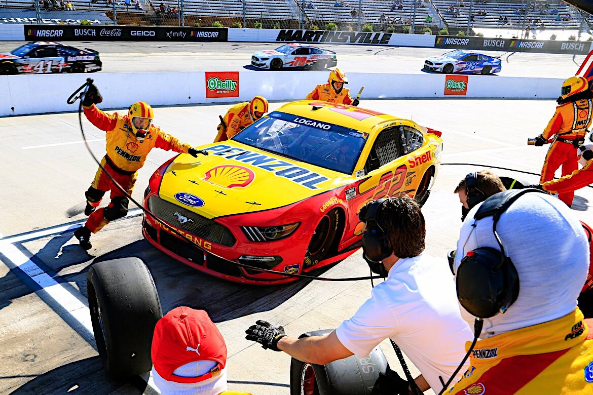 Logano is third (-77) in the driver standings after Martinsville. Logano is third (-77) in the driver standings after Martinsville.