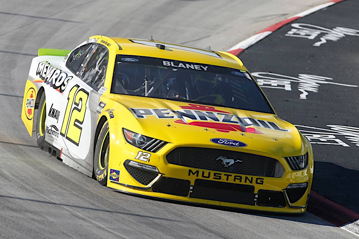 Ryan Blaney dominated early, sweeping the first two stages and leading 157 laps. Ryan Blaney dominated early, sweeping the first two stages and leading 157 laps.