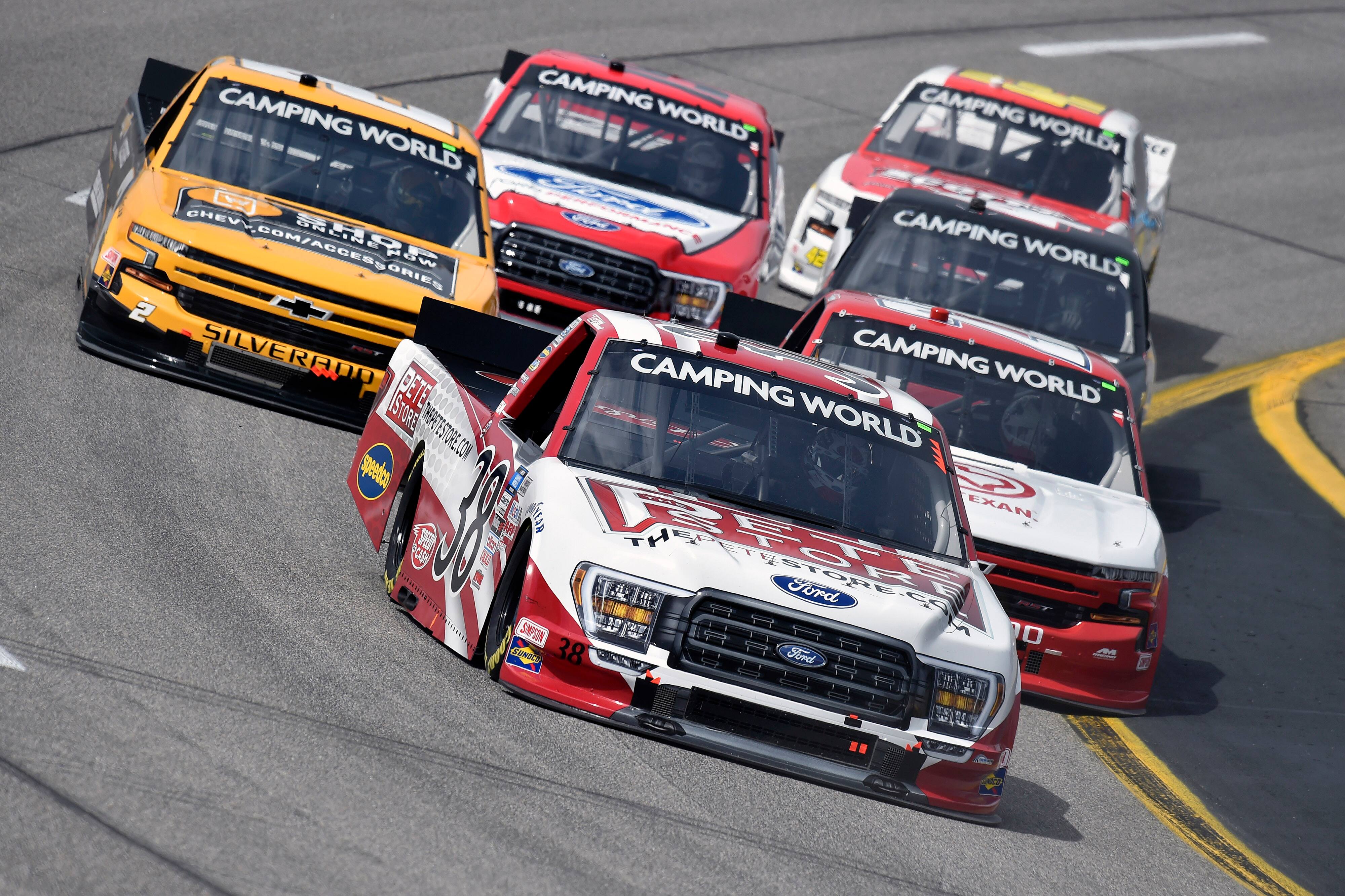 On Saturday, Todd Gilliland’s sixth-place finish led all Ford F-150s in the Truck Series race. On Saturday, Todd Gilliland’s sixth-place finish led all Ford F-150s in the Truck Series race.