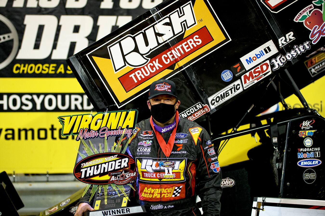 Tony Stewart won his second FloRacing All-Star Circuit of Champions Series event of the season. Tony Stewart won his second FloRacing All-Star Circuit of Champions Series event of the season.