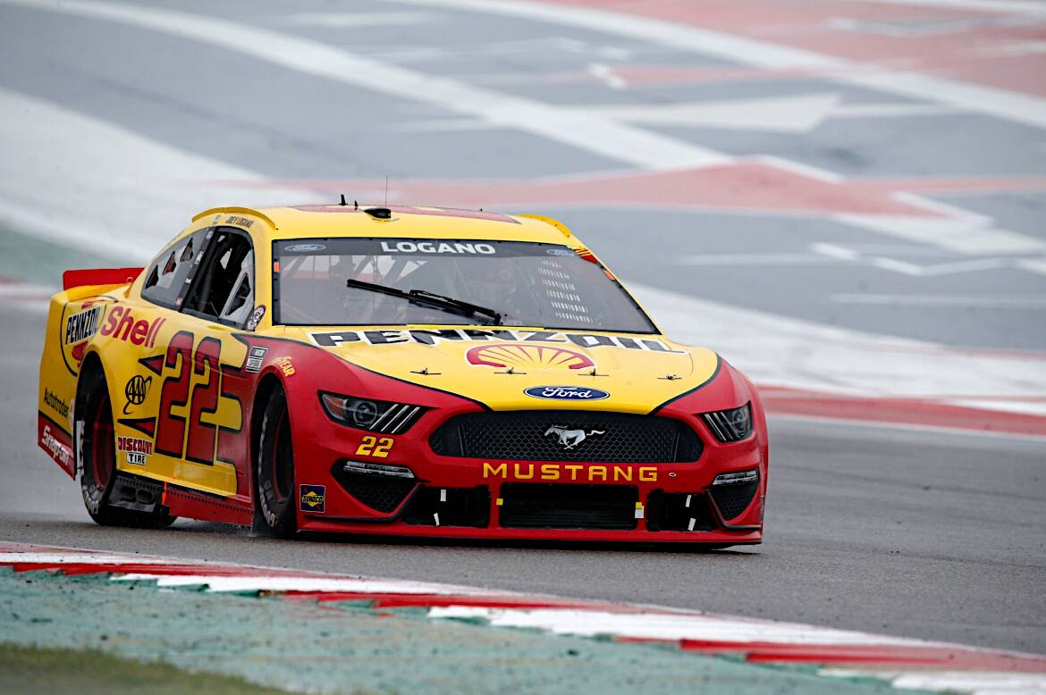 Logano remains the top Ford in the standings and is currently fourth. Logano remains the top Ford in the standings and is currently fourth.