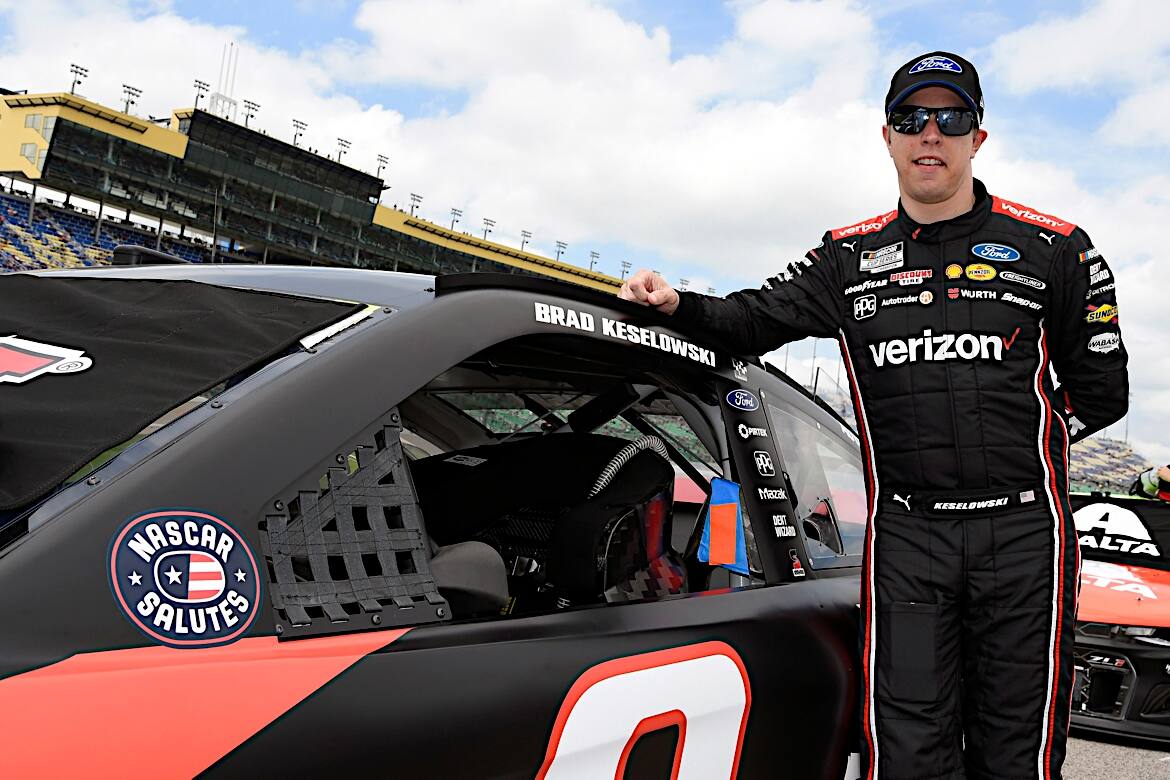 Brad Keselowski (third) and Matt DiBenedetto (fourth) joined Harvick in the top five. Brad Keselowski (third) and Matt DiBenedetto (fourth) joined Harvick in the top five.