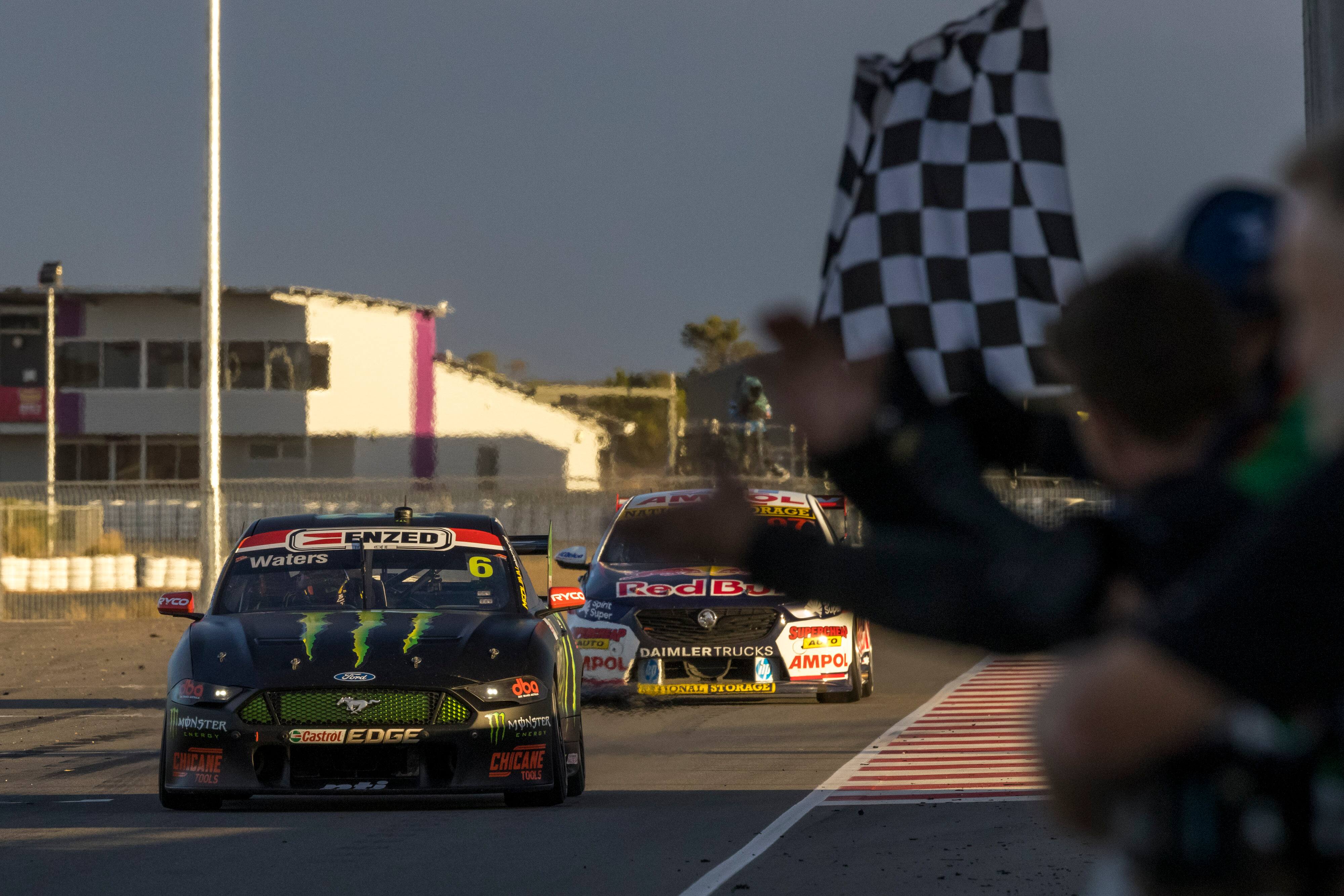 Cameron Waters (Tickford Racing) picked up win No. 40 for Mustang in the series. Cameron Waters (Tickford Racing) picked up win No. 40 for Mustang in the series.