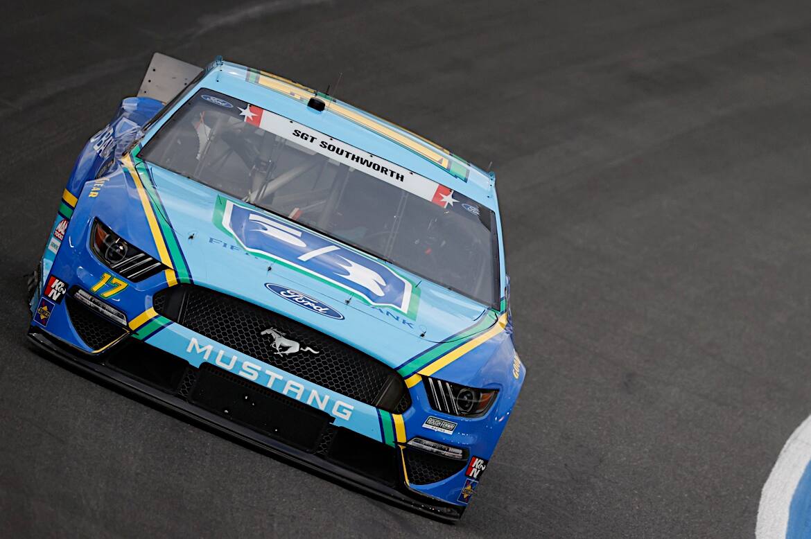 In the NASCAR Cup Series, Chris Buescher led Ford with an eighth-place finish in the Coca-Cola 600. In the NASCAR Cup Series, Chris Buescher led Ford with an eighth-place finish in the Coca-Cola 600.