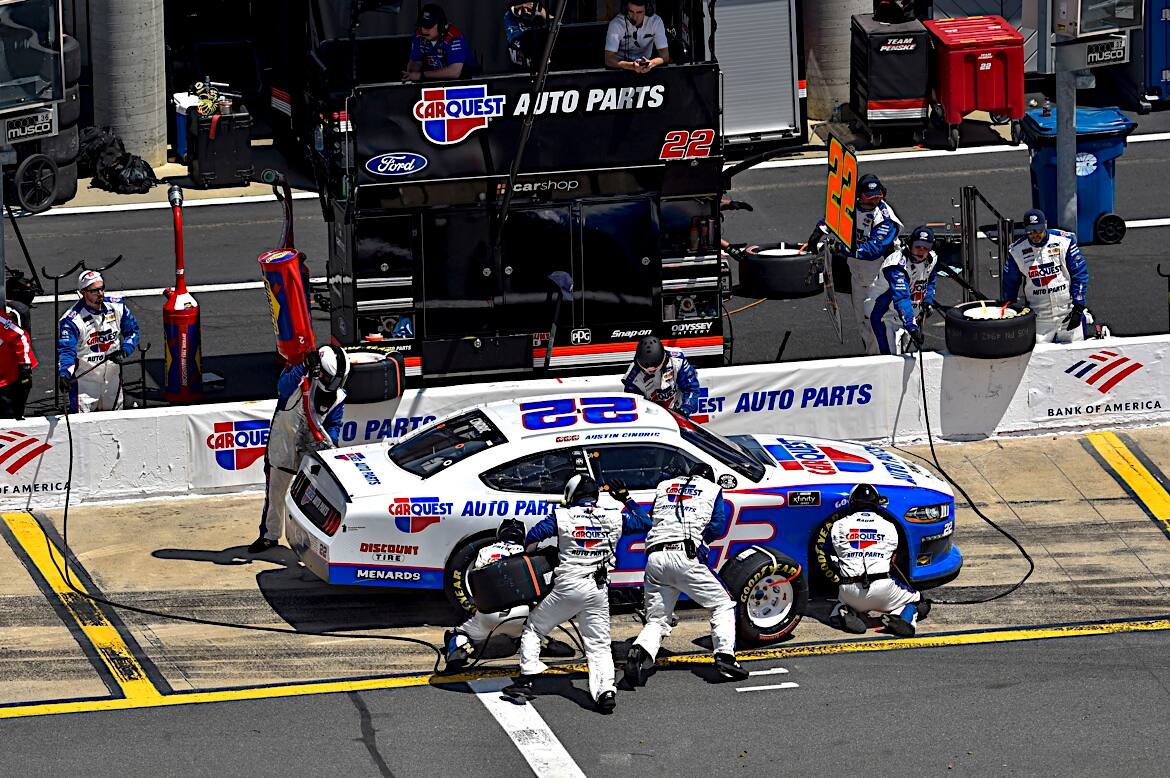 Austin Cindric was the top Ford in the NASCAR Xfinity Series at Charlotte, with a runner-up finish. Austin Cindric was the top Ford in the NASCAR Xfinity Series at Charlotte, with a runner-up finish.