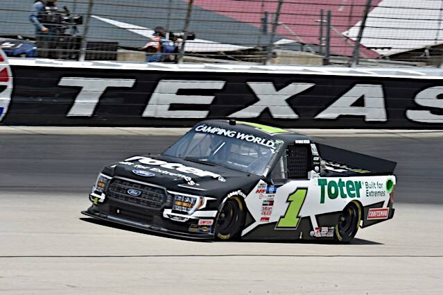 Hailie Deegan (24th) ran in the top 10 before a tire issue late in the race forced her to pit road. Hailie Deegan (24th) ran in the top 10 before a tire issue late in the race forced her to pit road.