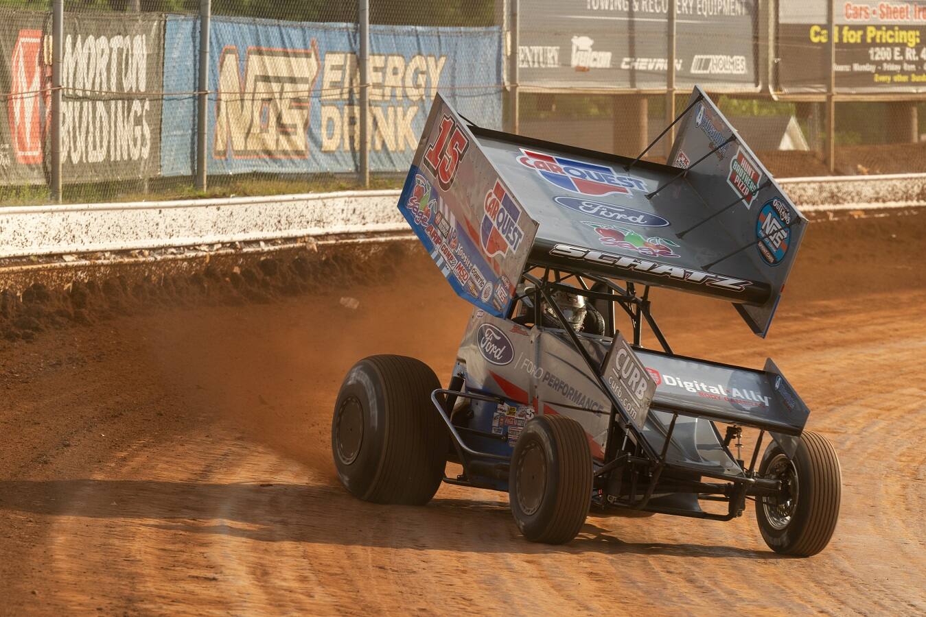In the World of Outlaws Sprint Car racing, Donny Schatz was the runner-up at Granite City Speedway. In the World of Outlaws Sprint Car racing, Donny Schatz was the runner-up at Granite City Speedway.