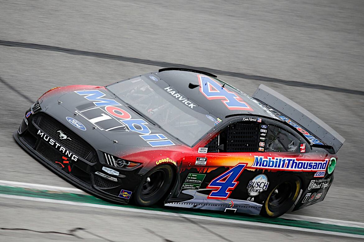Kevin Harvick was 11th, Chase Briscoe 15th and Chris Buescher was 16th. Kevin Harvick was 11th, Chase Briscoe 15th and Chris Buescher was 16th.