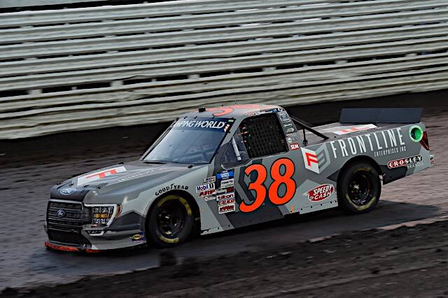 Todd Gilliland led Ford with a fourth-place finish in the NASCAR Camping World Truck Series. Todd Gilliland led Ford with a fourth-place finish in the NASCAR Camping World Truck Series.