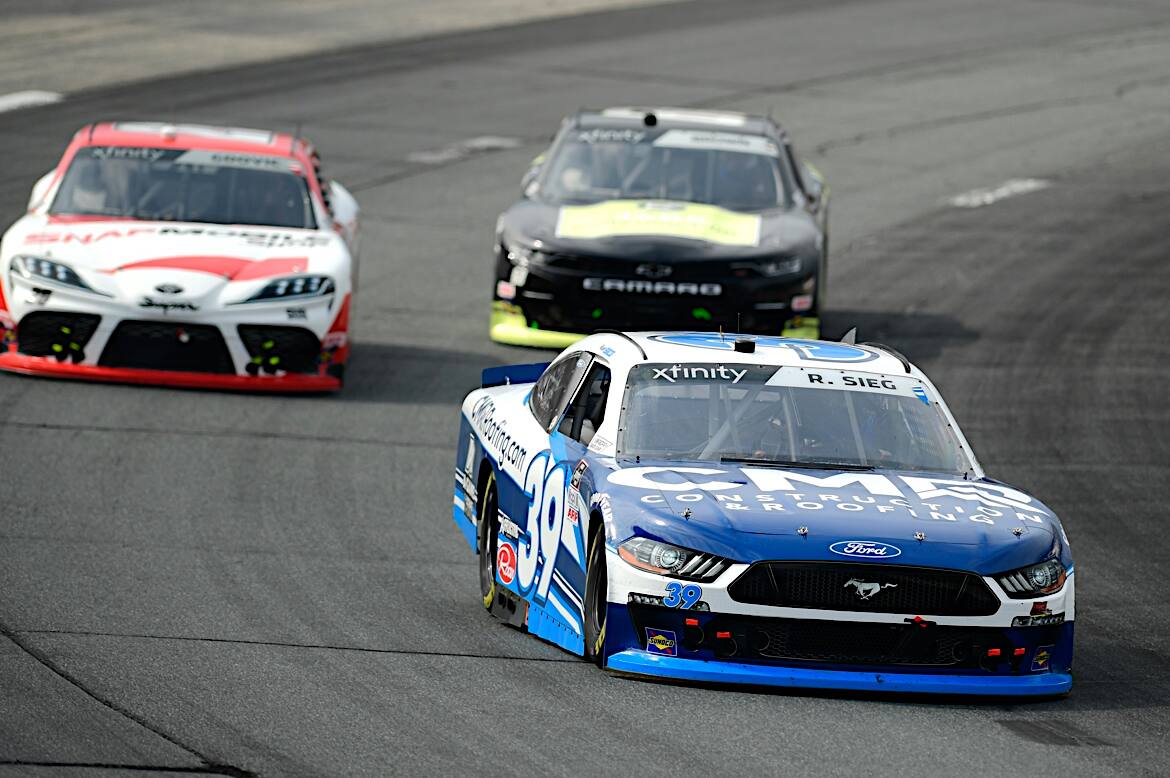 Ryan Sieg was 13th to round out the Ford finishers at New Hampshire on Saturday. Ryan Sieg was 13th to round out the Ford finishers at New Hampshire on Saturday.
