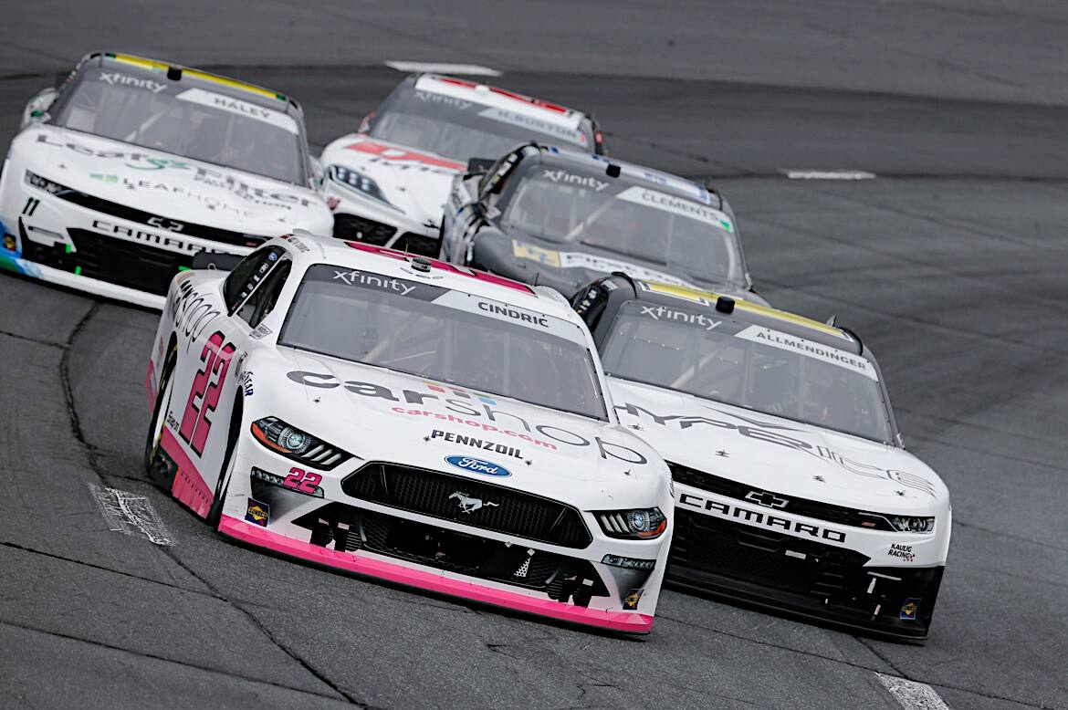 Cindric increased his points lead in the series standings to 82 over second-place AJ Allmendinger. Cindric increased his points lead in the series standings to 82 over second-place AJ Allmendinger.