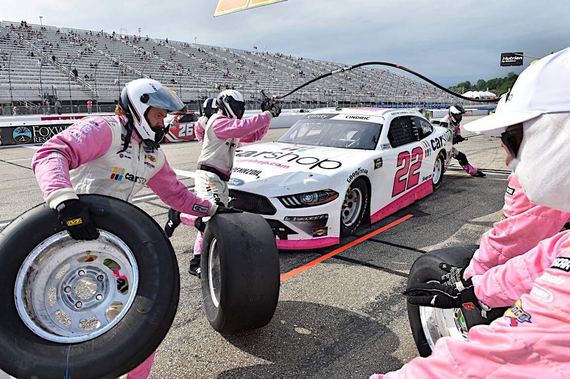 In the NASCAR Xfinity Series, Austin Cindric battled in the top five, before finishing fourth. In the NASCAR Xfinity Series, Austin Cindric battled in the top five, before finishing fourth.