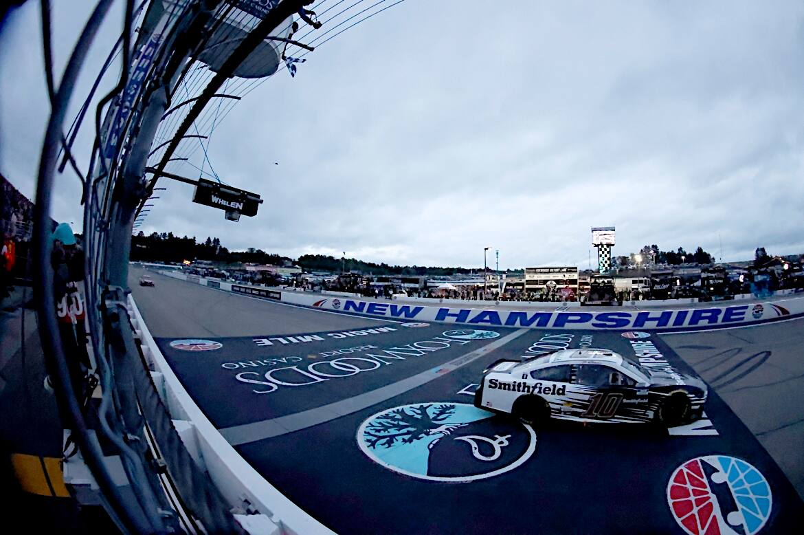 The win clinched a playoff spot in a strong run for Ford at New Hampshire. The win clinched a playoff spot in a strong run for Ford at New Hampshire.