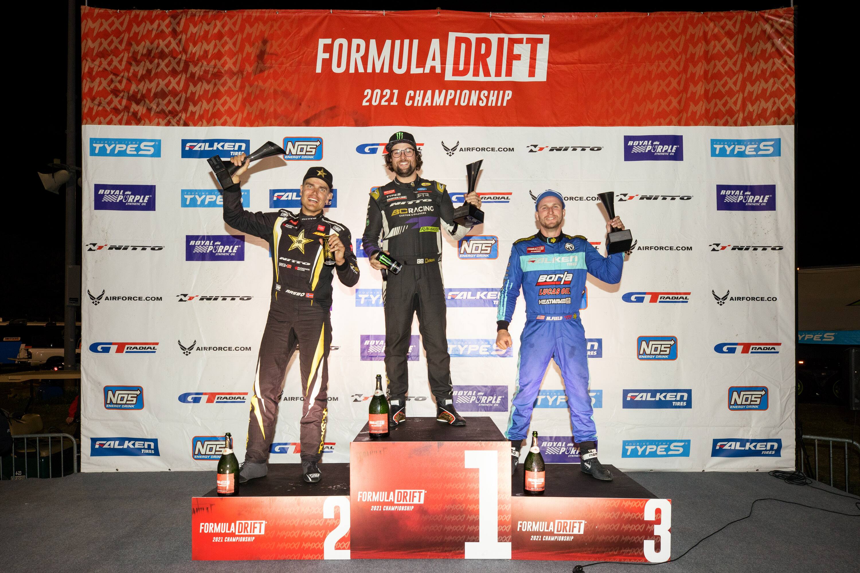 In Formula Drift, Chelsea DeNofa won for the second time in the first four rounds of the season. In Formula Drift, Chelsea DeNofa won for the second time in the first four rounds of the season.