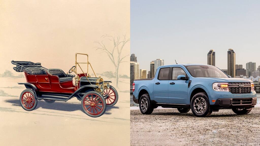 Which Vehicle Has a Lower Starting Price: The Original Model T or the All-New Ford Maverick?  Hint: It’s the Truck You Didn’t Know You Needed