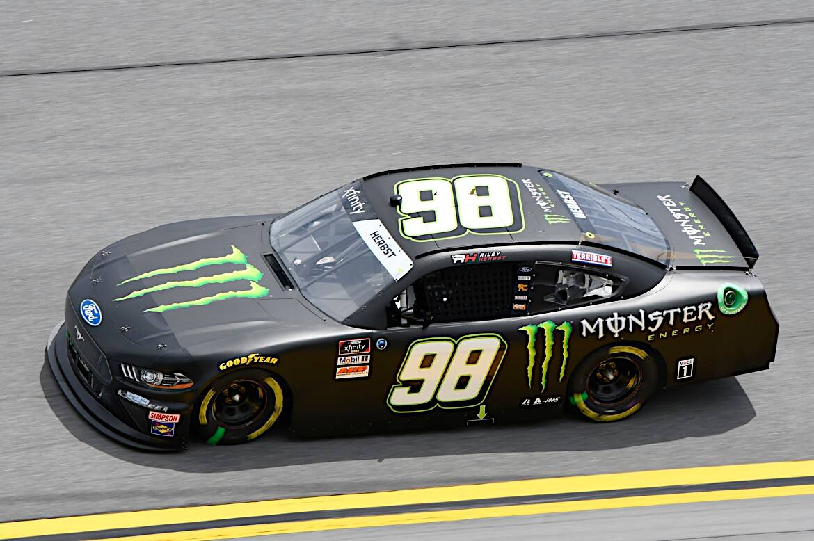 In the NASCAR Xfinity Series, Riley Herbst posted his third consecutive top-10 finish at Daytona. In the NASCAR Xfinity Series, Riley Herbst posted his third consecutive top-10 finish at Daytona.