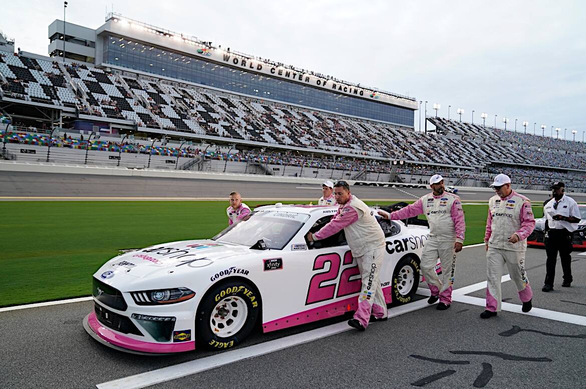 Austin Cindric was sent into the wall on lap 27, finishing 39th. Austin Cindric was sent into the wall on lap 27, finishing 39th.