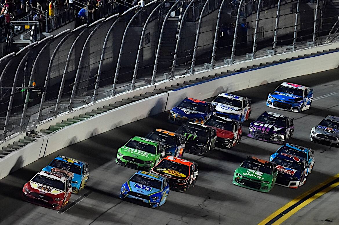 Blaney held off Chris Buescher, who led the OT restart and needed a win to make the playoffs. Blaney held off Chris Buescher, who led the OT restart and needed a win to make the playoffs.
